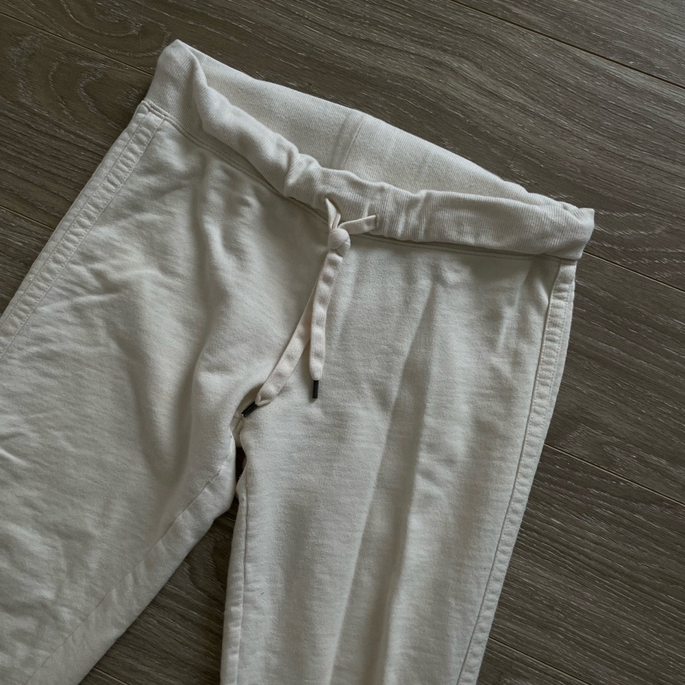 Norma Kamali Cream Cotton Lounge Pant in Milk Sz XS EUC - Picture 3 of 6
